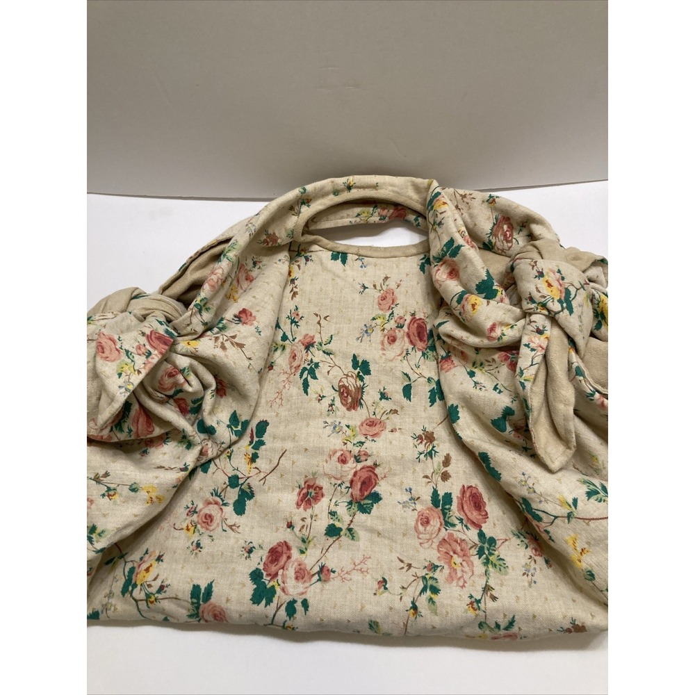 Manoush Handβ Bag Floral Fabric Knotted On Ends